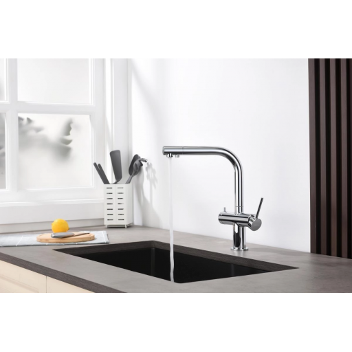 Смеситель для кухни AQUATEK Европа AQ1385CR однорычажный хром